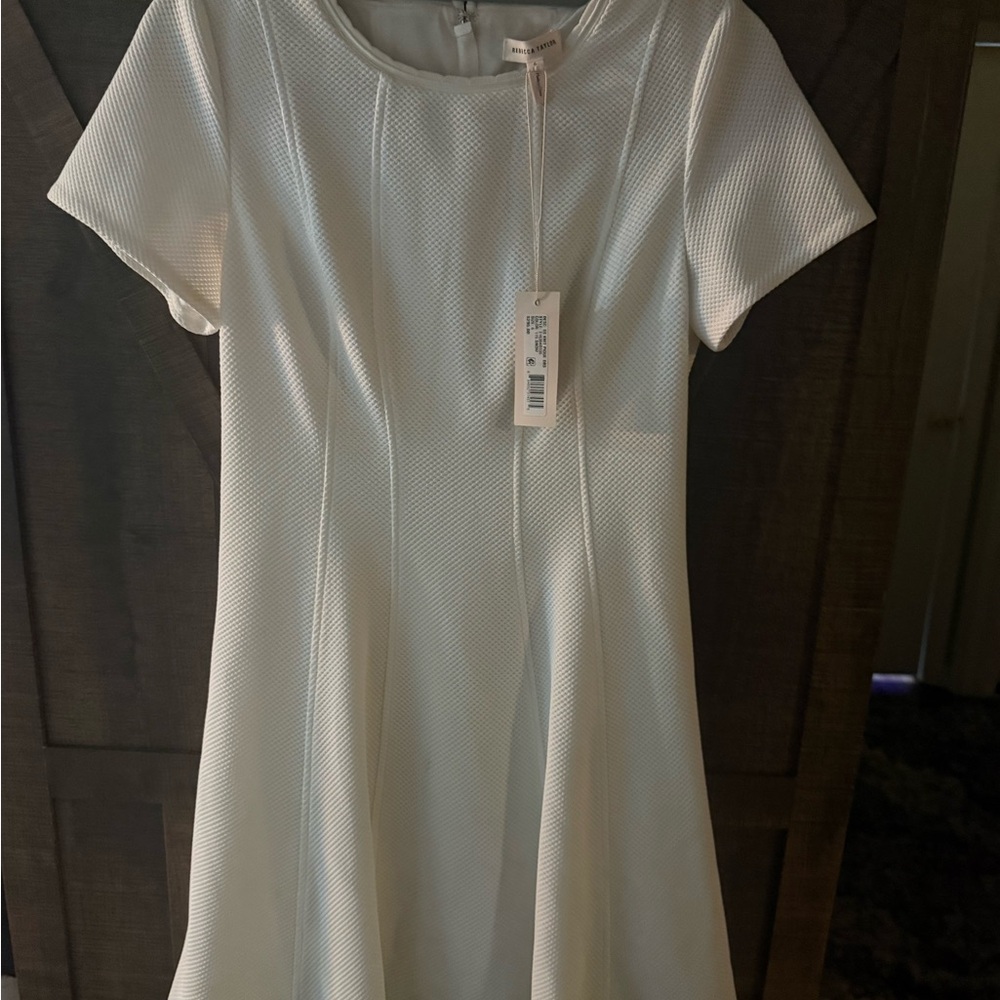 Rebecca Taylor Ivory Textured Dress NWT size 6